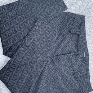 Grey sparkle zig zag pant